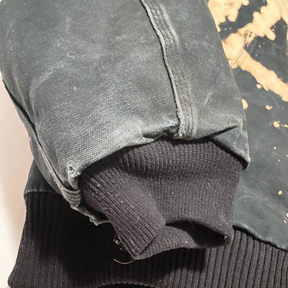 Carhartt Bomber Jacket Mens 3XL Distressed Tie Dye Style - Picture 8 of 16